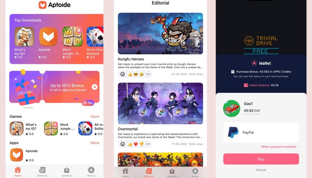 Aptoide khởi chạy cửa hàng game iOS thay thế của mình tại EU