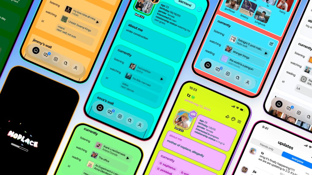noplace, một sự kết hợp của Twitter và Myspace dành cho Thế hệ Z, đứng đầu trên App Store